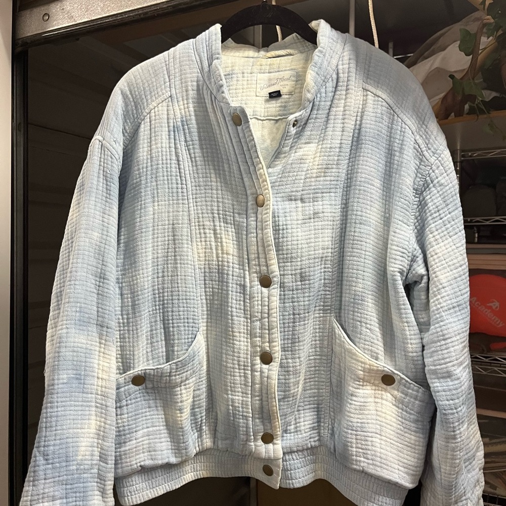 Cotton cloud print jacket